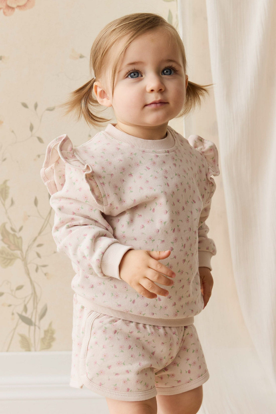 Organic Cotton Lilith Sweatshirt - Victoria Blush Childrens Top from Jamie Kay USA