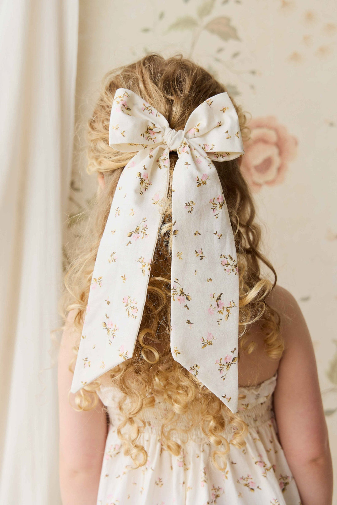 Organic Cotton Alora Bow - Bianca Antique Childrens Bow from Jamie Kay USA