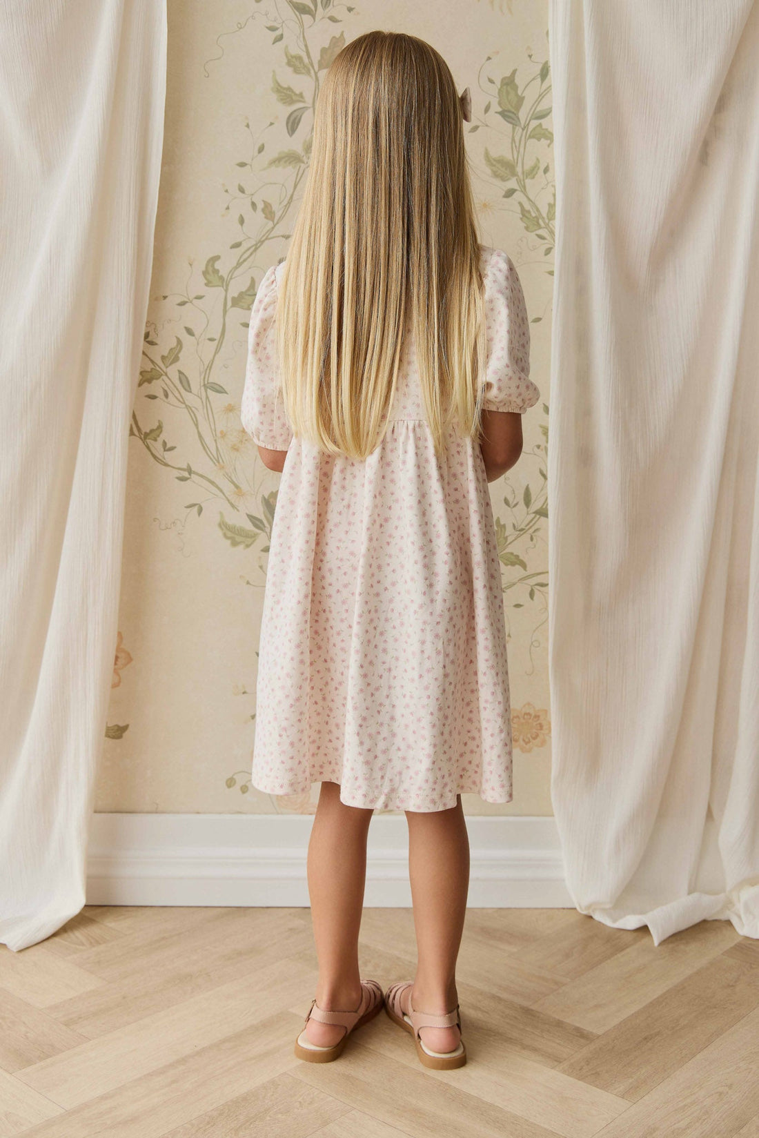 Organic Cotton Rosie Dress - Victoria Blush Childrens Dress from Jamie Kay USA