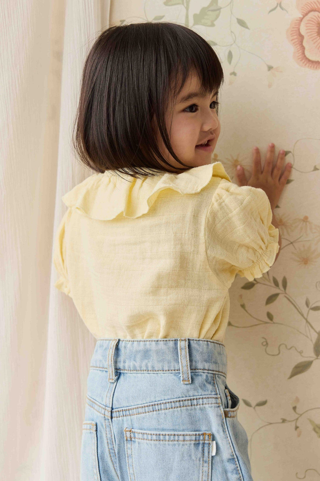 Organic Cotton Muslin Alora Top - Sunshine Childrens Top from Jamie Kay USA