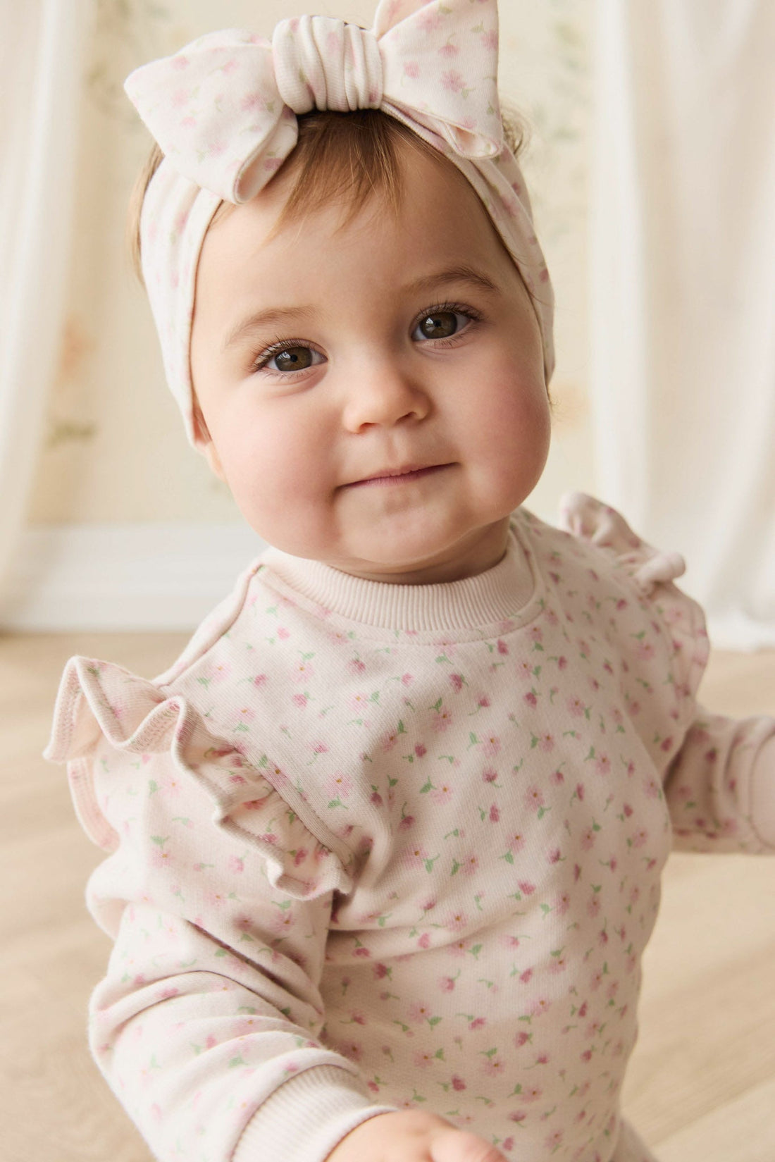 Organic Cotton Lilith Sweatshirt - Victoria Blush Childrens Top from Jamie Kay USA