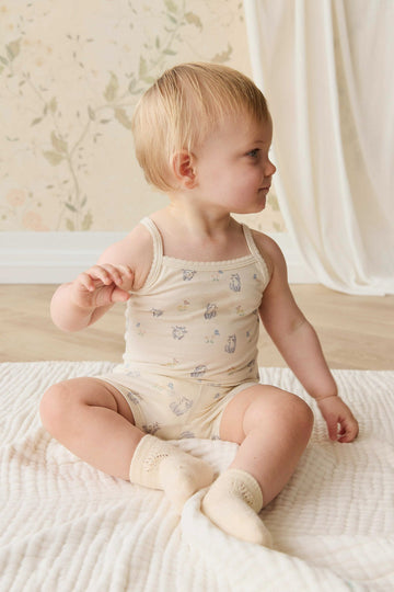 Organic Cotton Jude Singlet Pyjama Set - Charlies Butterflies Childrens Pyjama from Jamie Kay USA