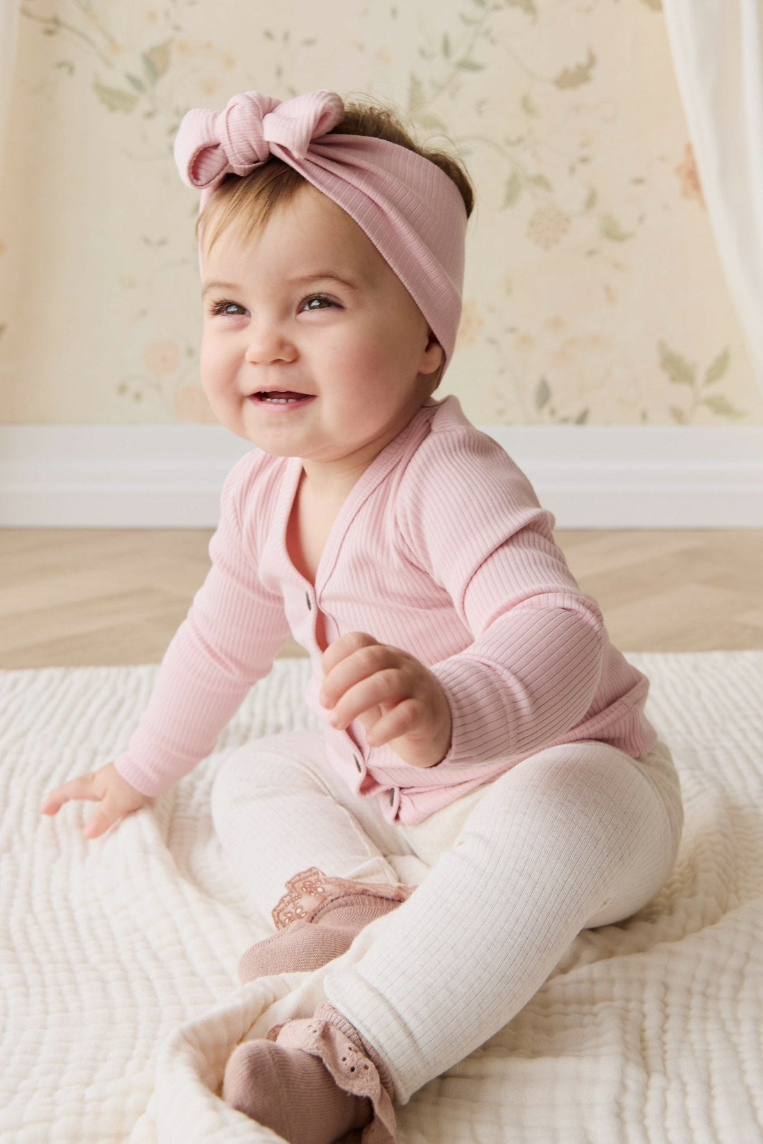 Organic Cotton Modal Cardigan - Trinket Childrens Cardigan from Jamie Kay USA