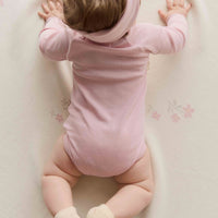 Organic Cotton Modal Marina Long Sleeve Bodysuit - Trinket Childrens Bodysuit from Jamie Kay USA