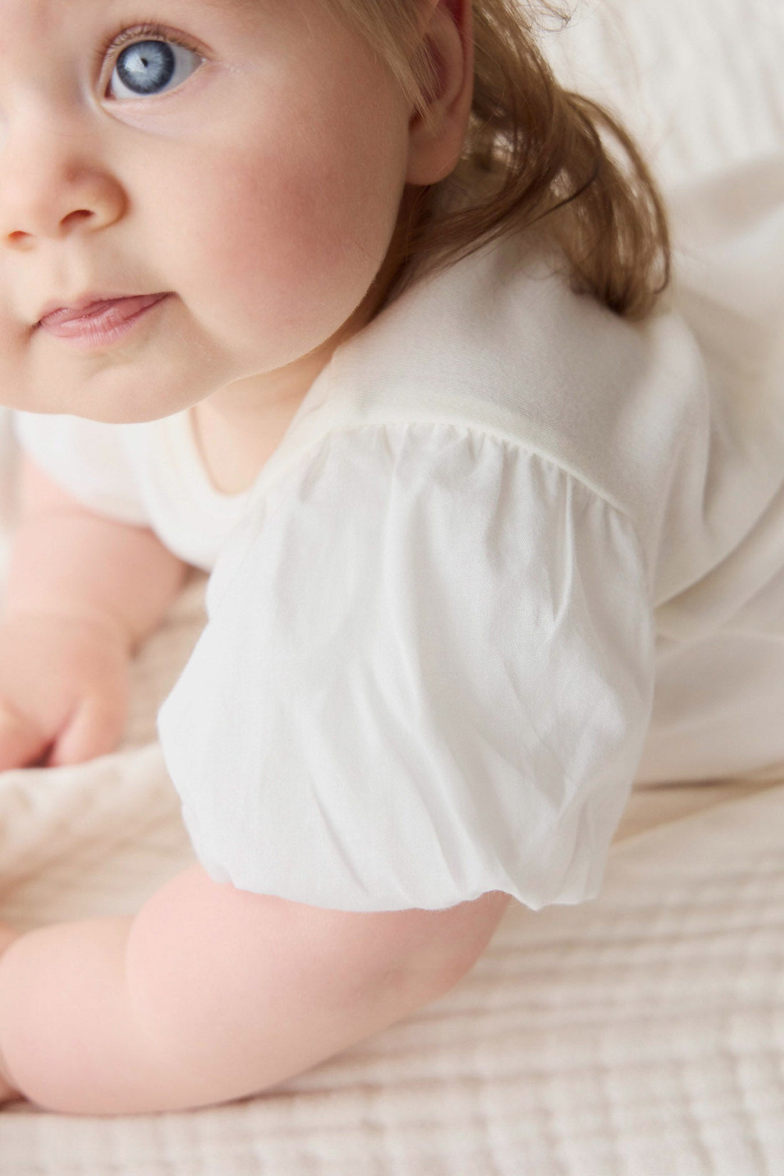 Pima Cotton Myla Top - Parchment Childrens Top from Jamie Kay USA