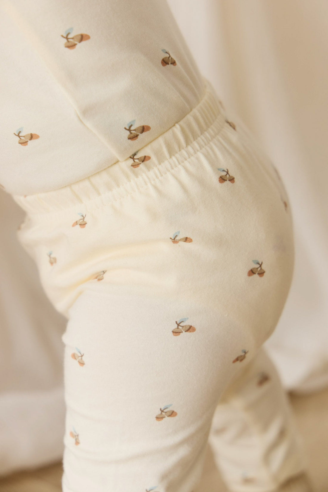 Organic Cotton Everyday Legging - Forest Night Acorns Childrens Legging from Jamie Kay USA