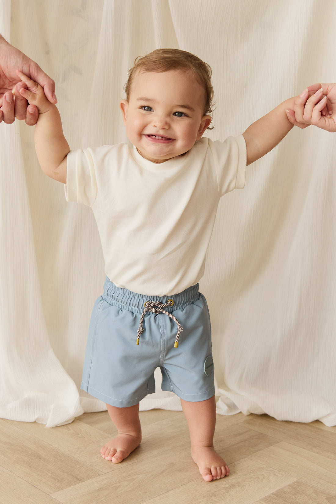 Pima Cotton Eddie Tee - Cloud Childrens Top from Jamie Kay USA