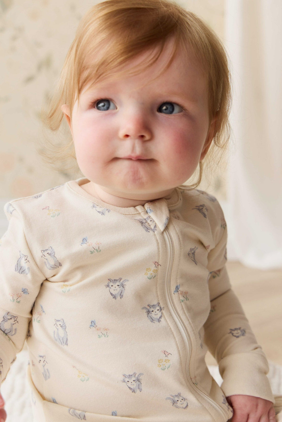 Organic Cotton Jude Onepiece - Charlies Butterflies Childrens Pyjama from Jamie Kay USA