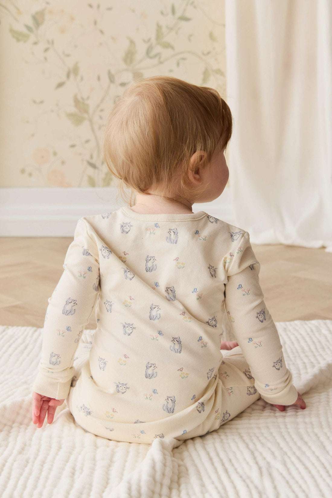 Organic Cotton Jude Onepiece - Charlies Butterflies Childrens Pyjama from Jamie Kay USA