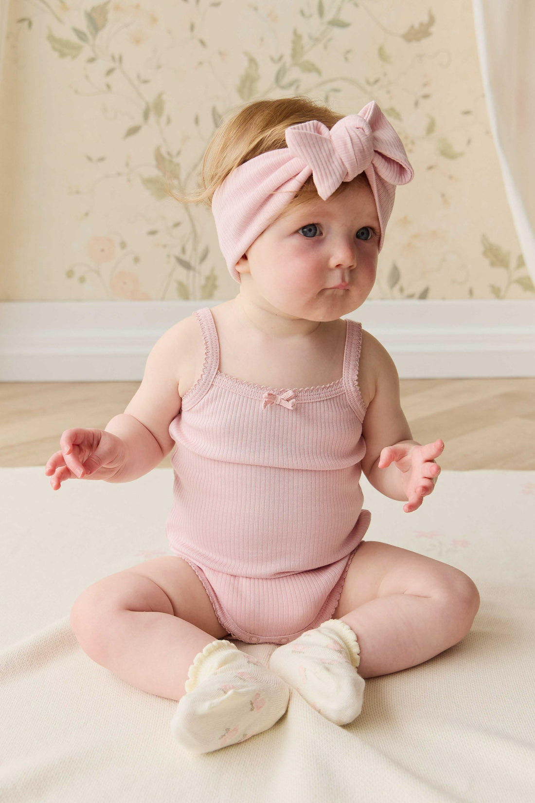 Organic Cotton Modal Singlet Bodysuit - Trinket Childrens Bodysuit from Jamie Kay USA
