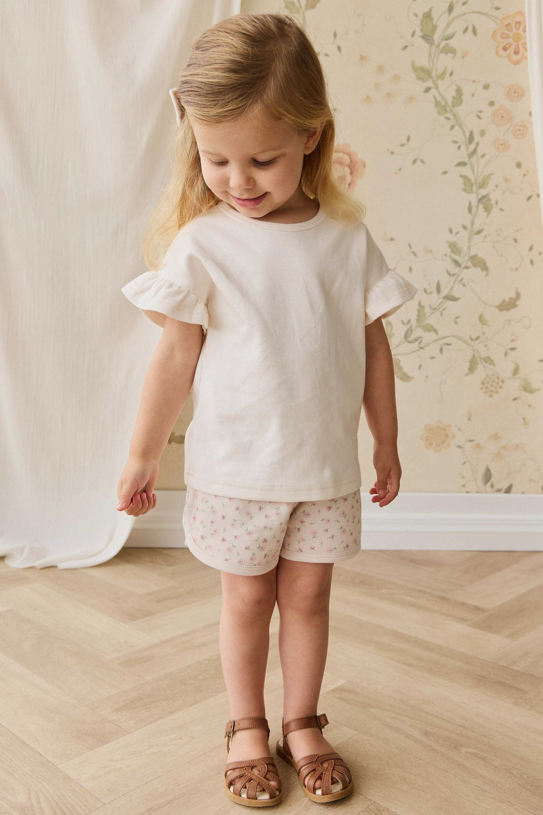 Pima Cotton Antoinette Top - Blushed Rose Childrens Top from Jamie Kay USA