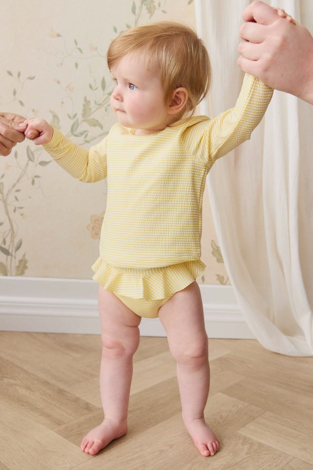 Brielle Swim Set - Camomile Stripe Childrens Swimwear from Jamie Kay USA