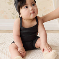 Organic Cotton Modal Lilian Headband - Ebony Childrens Headband from Jamie Kay USA