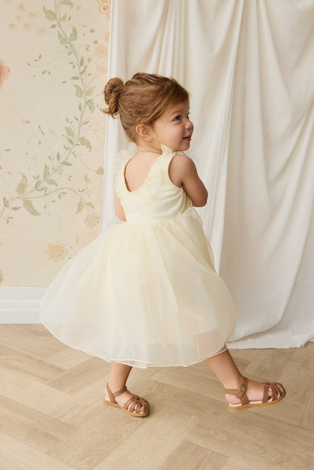 Adalyn Dress - Lemon Childrens Dress from Jamie Kay USA