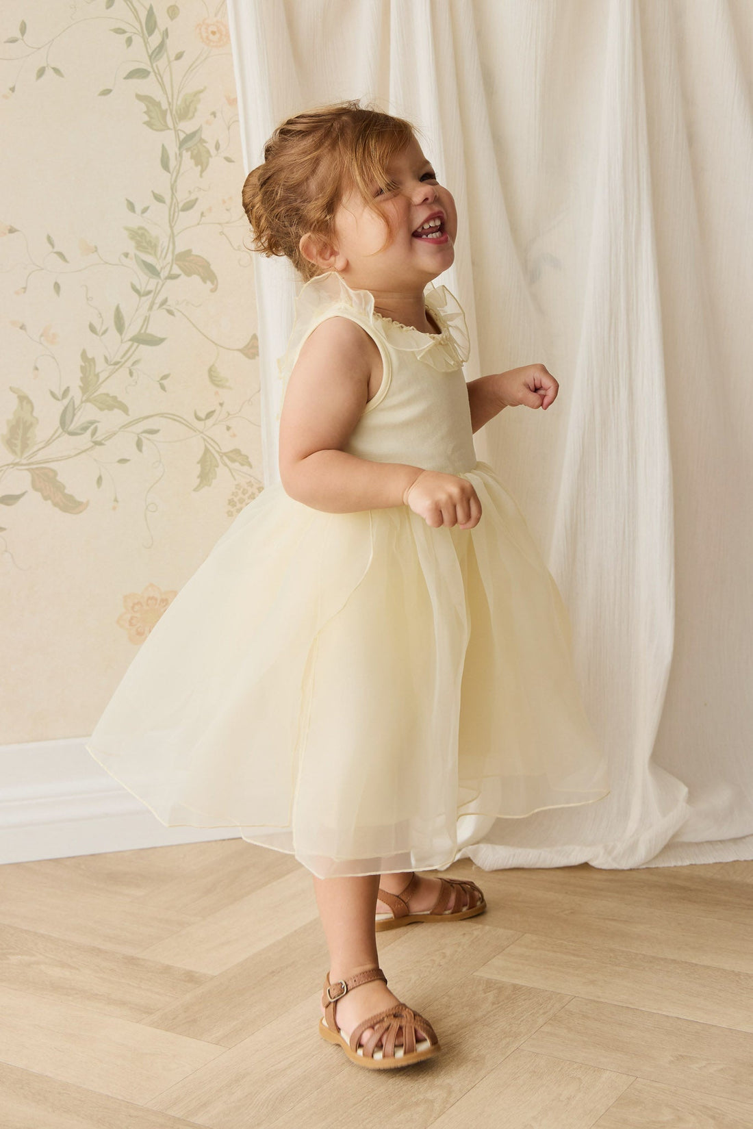 Adalyn Dress - Lemon Childrens Dress from Jamie Kay USA