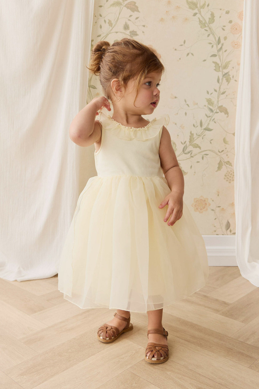 Adalyn Dress - Lemon Childrens Dress from Jamie Kay USA