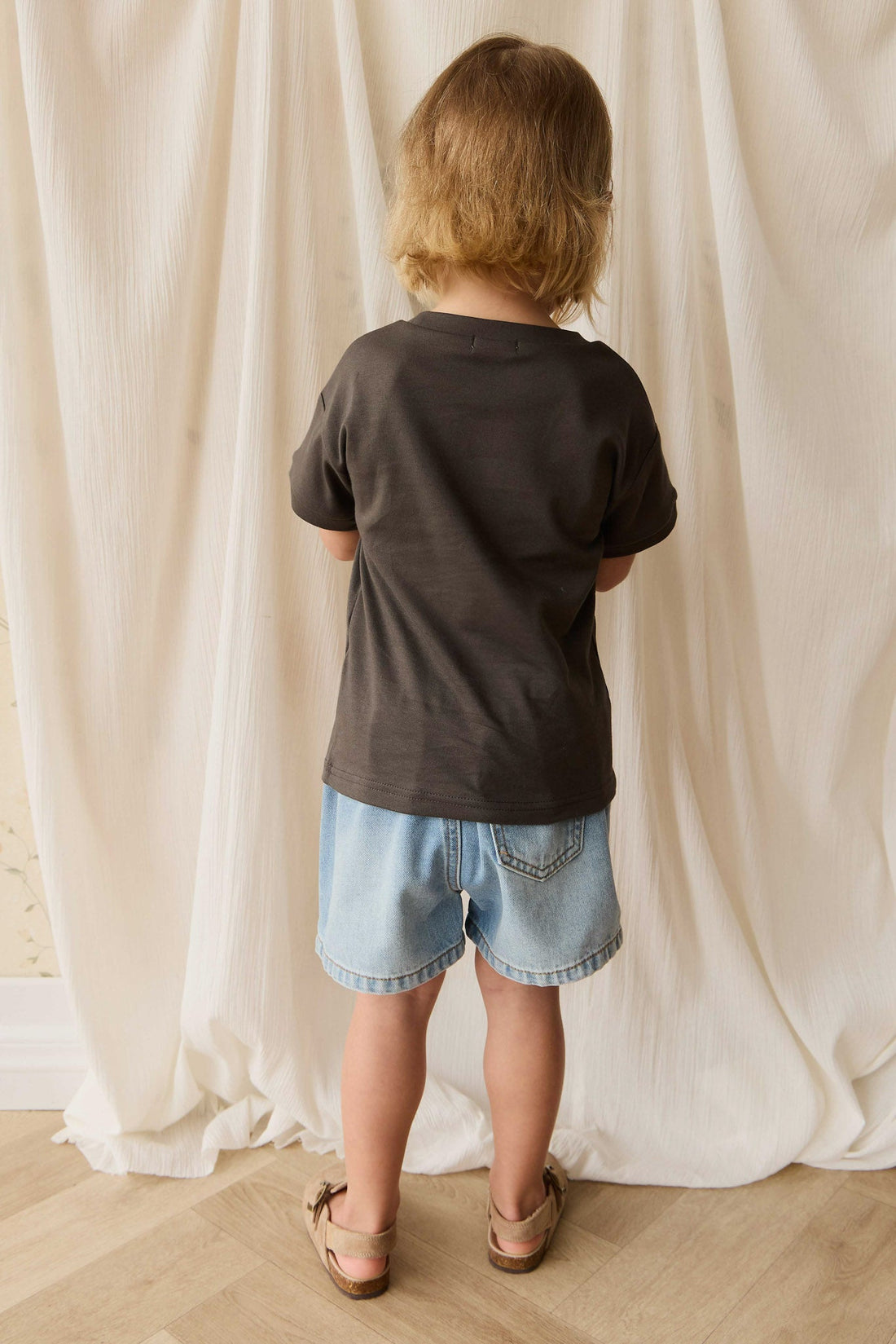 Pima Cotton Eddie Tee - Bistre Childrens Top from Jamie Kay USA
