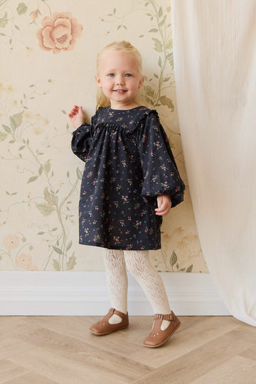Organic Cotton Amira Dress - Bianca Noir Childrens Dress from Jamie Kay USA