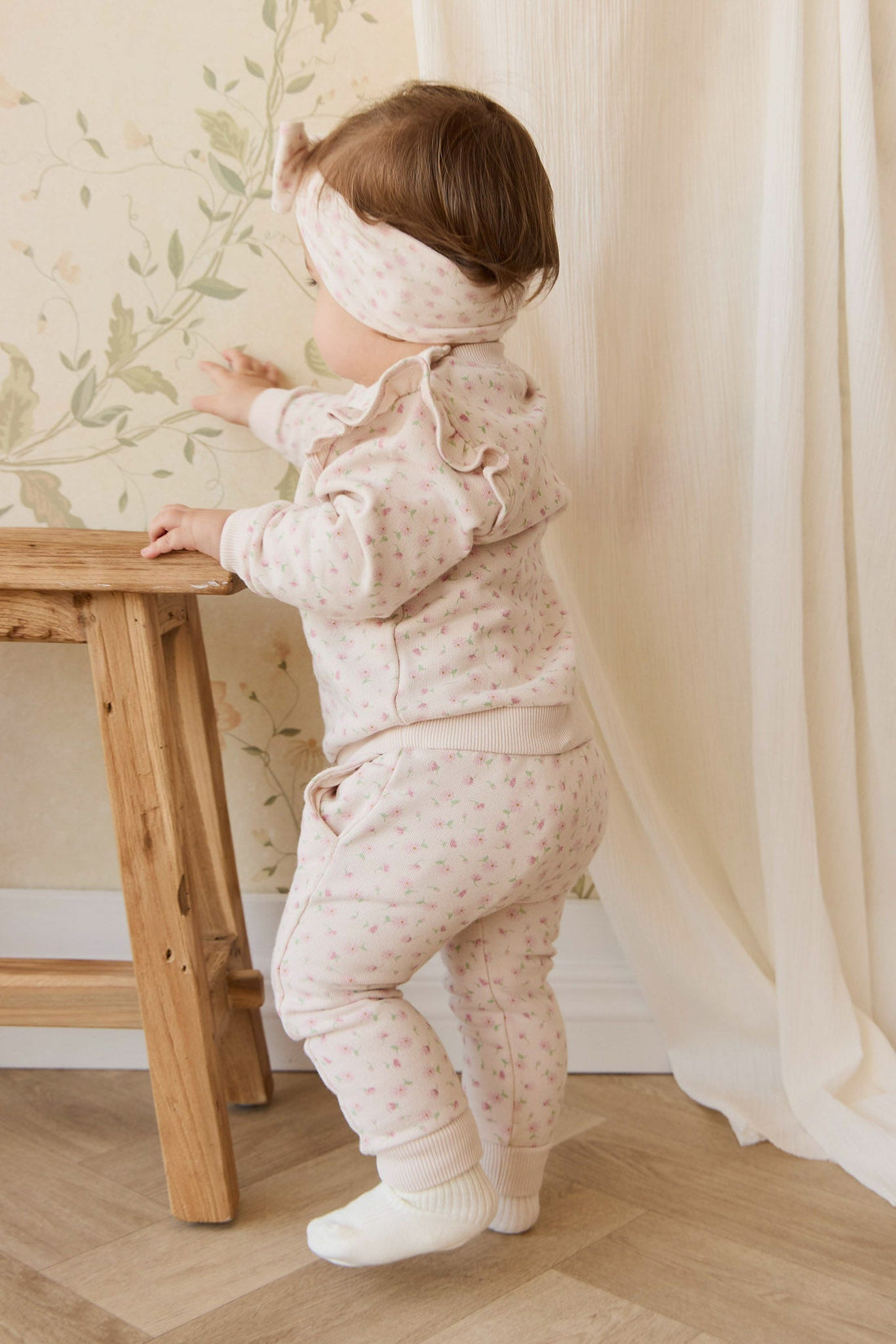 Organic Cotton Lilith Track Pant - Victoria Blush Childrens Pant from Jamie Kay USA