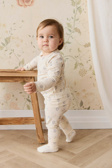 Organic Cotton Jarrah Long Sleeve Pyjama Set - Charlies Butterflies Childrens Pyjama from Jamie Kay USA