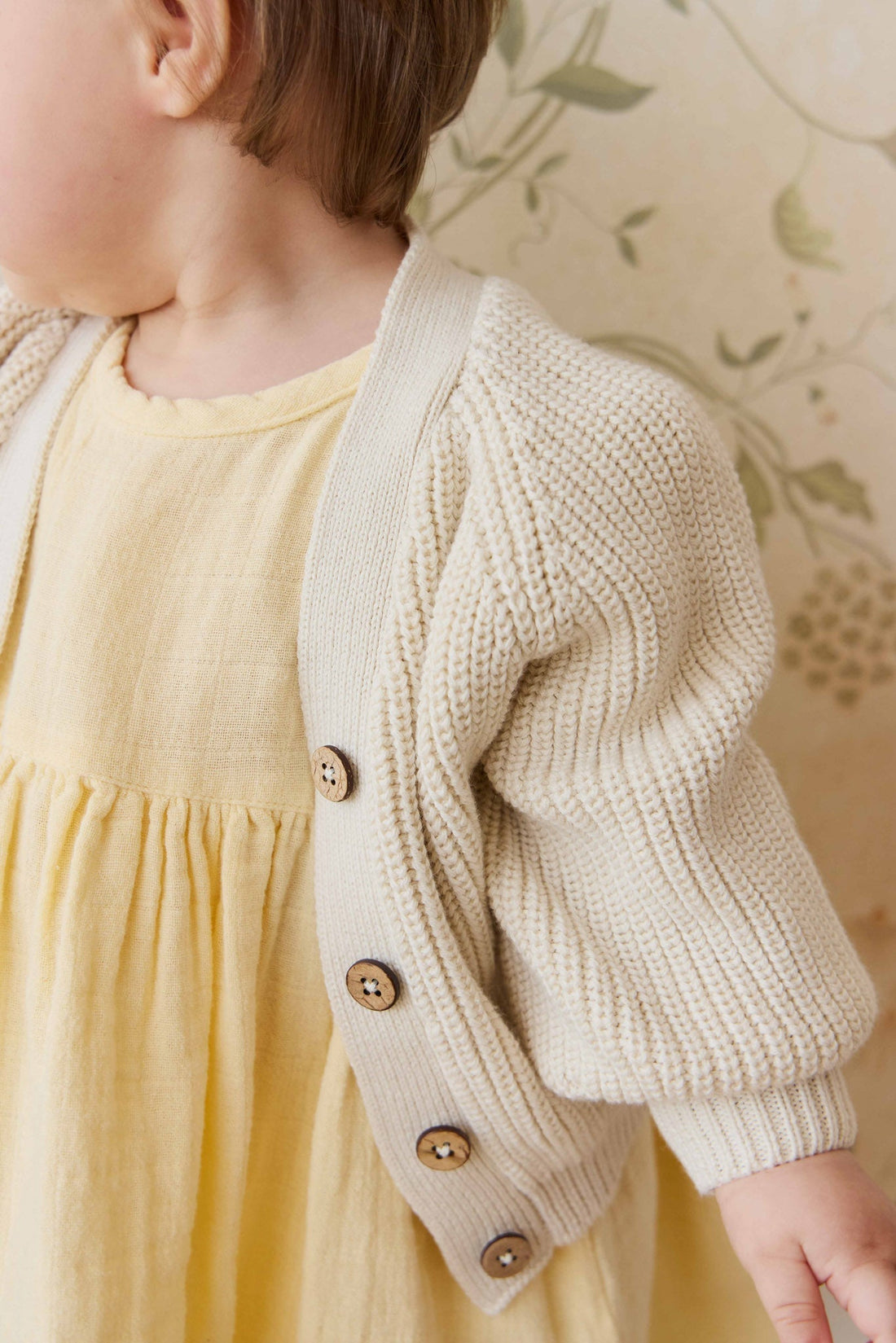 Paloma Cardigan - Vanilla Childrens Cardigan from Jamie Kay USA