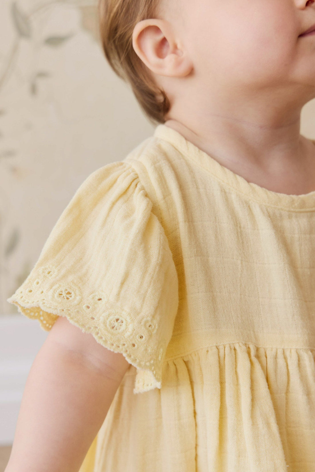 Organic Cotton Muslin Phillipa Dress - Sunshine Childrens Dress from Jamie Kay USA