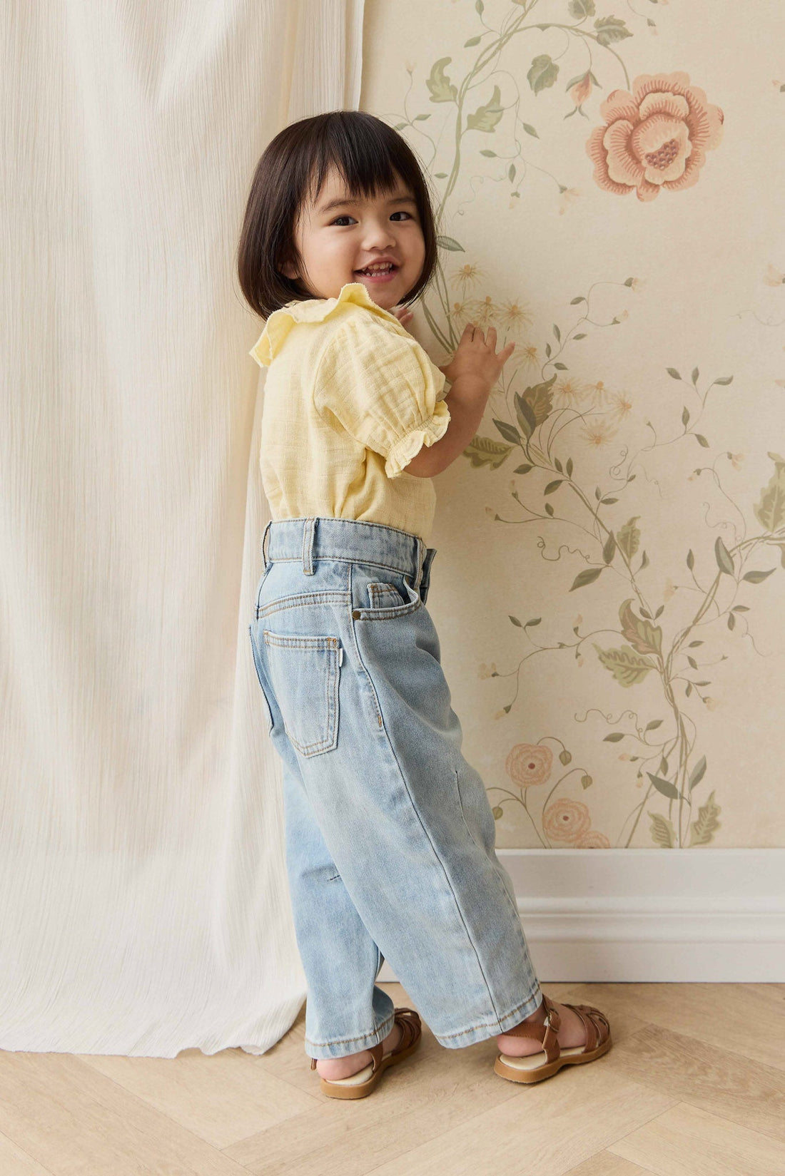 Organic Cotton Muslin Alora Top - Sunshine Childrens Top from Jamie Kay USA