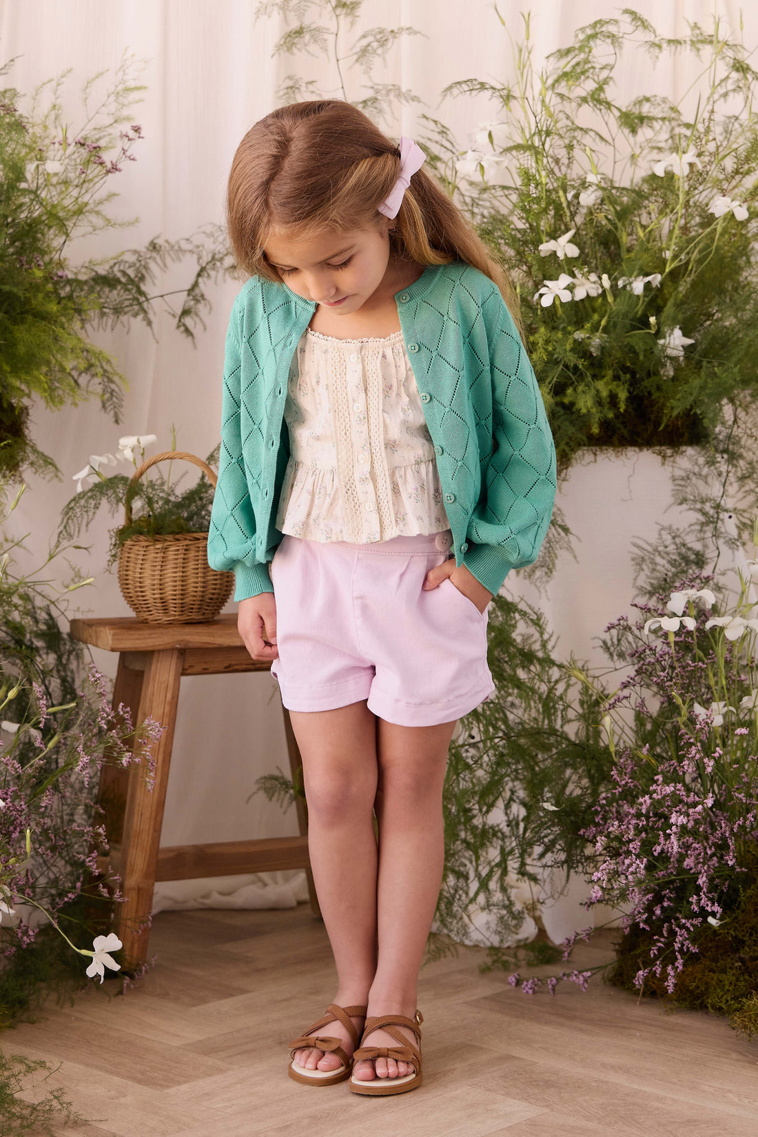 Lilah Cardigan - Lilypad Childrens Cardigan from Jamie Kay USA