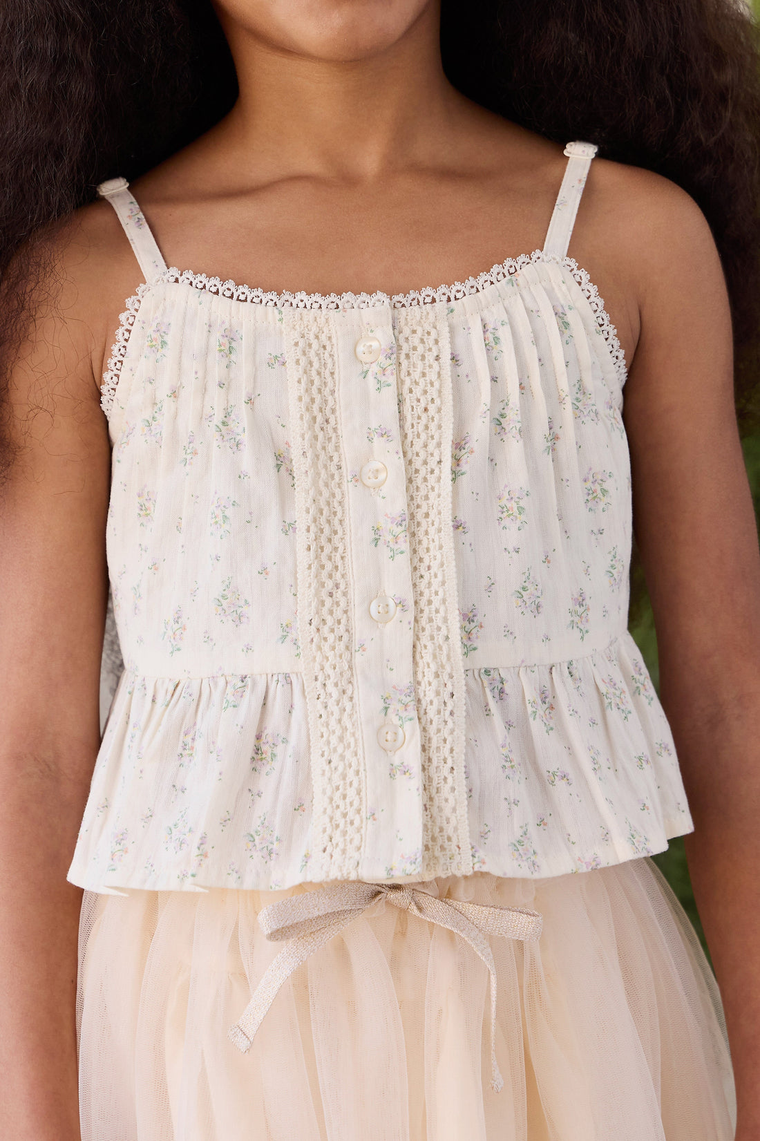 Organic Cotton Miley Top - Justine Orchid Childrens Top from Jamie Kay USA