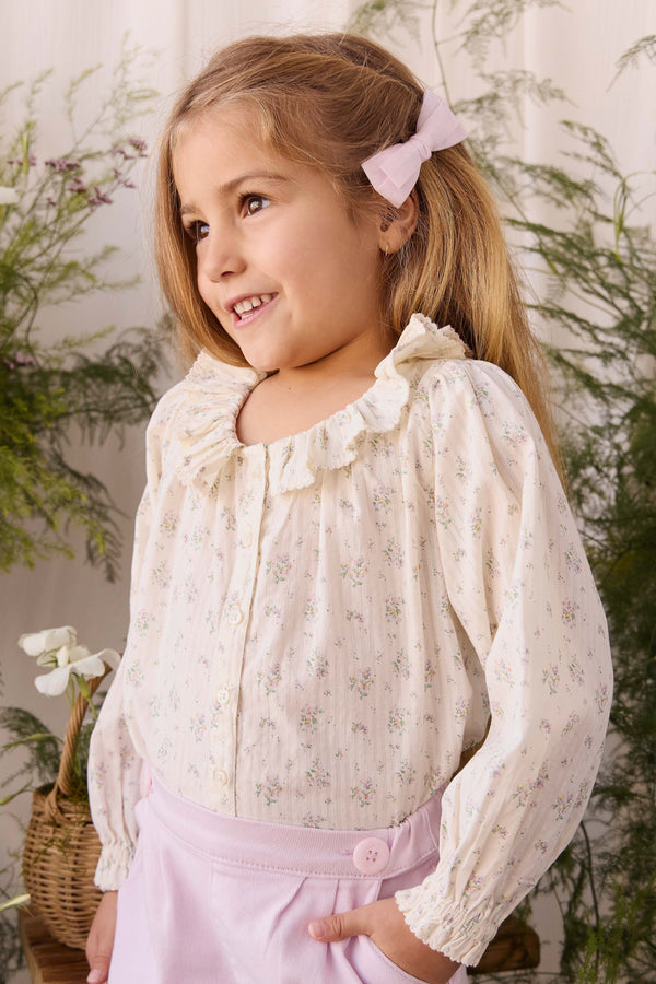 Organic Cotton Cecile Top - Justine Orchid Childrens Top from Jamie Kay USA
