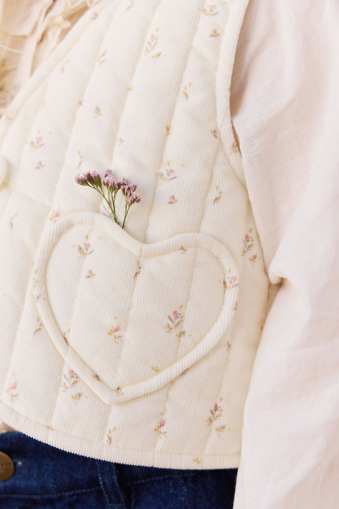 Londyn Pincord Vest - Dina Antique Childrens Vest from Jamie Kay USA