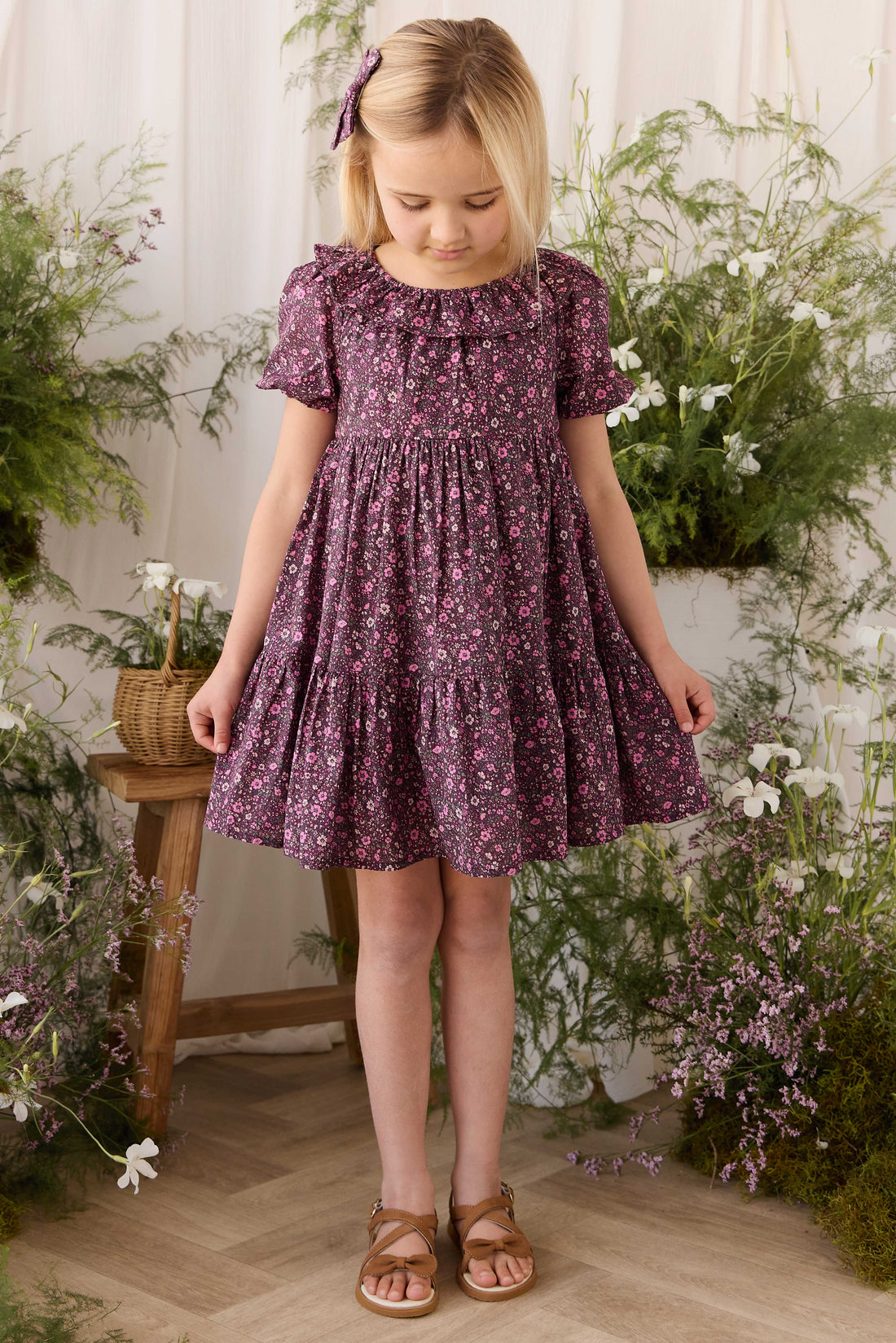 Organic Cotton Acacia Dress - Flora Fig Childrens Dress from Jamie Kay USA