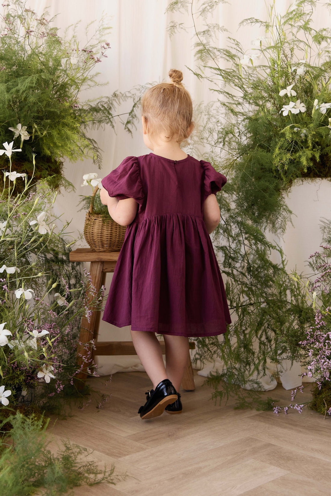 Organic Cotton Frannie Dress - Fig Childrens Dress from Jamie Kay USA