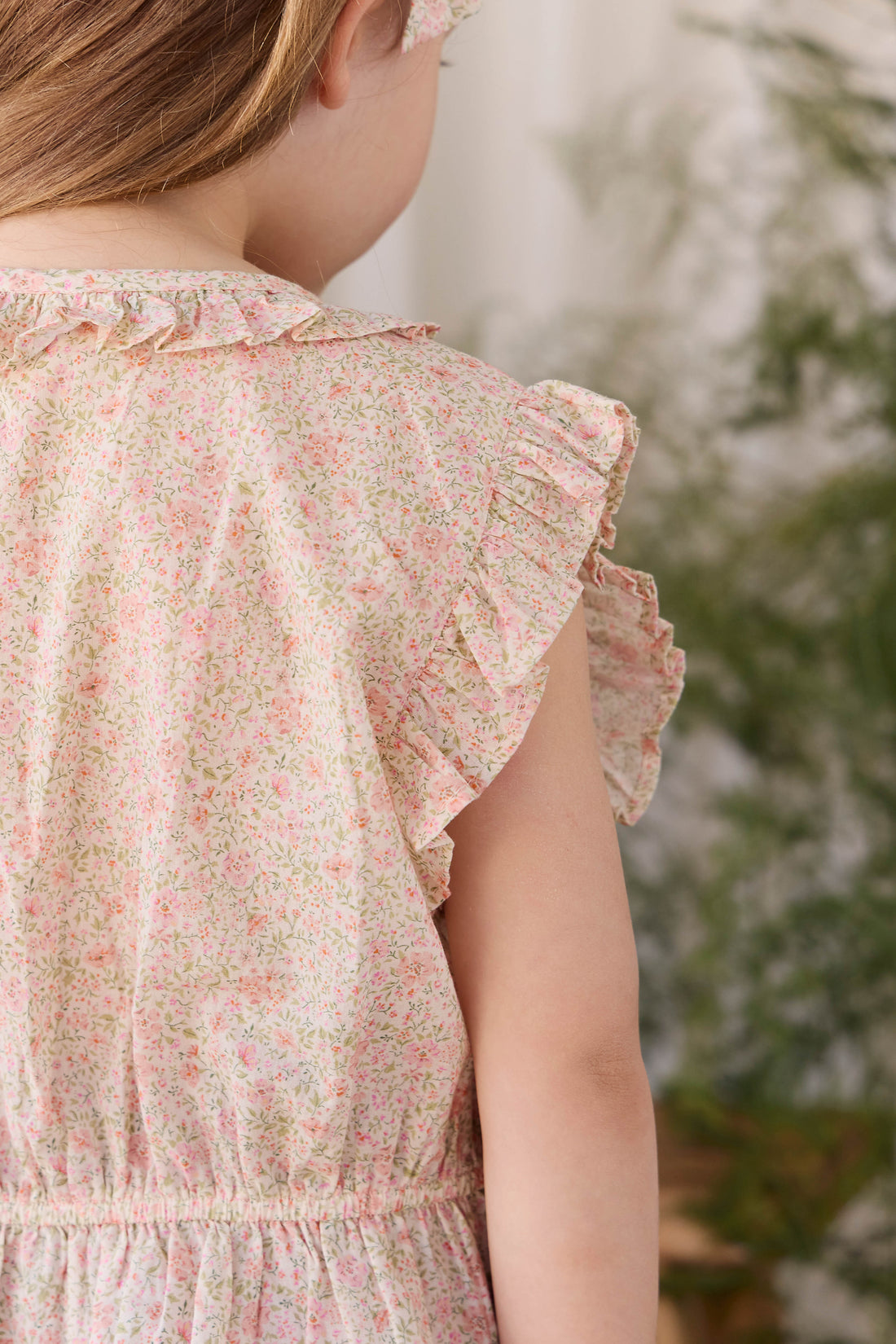 Organic Cotton Calianna Top - Flora Pink Childrens Top from Jamie Kay USA