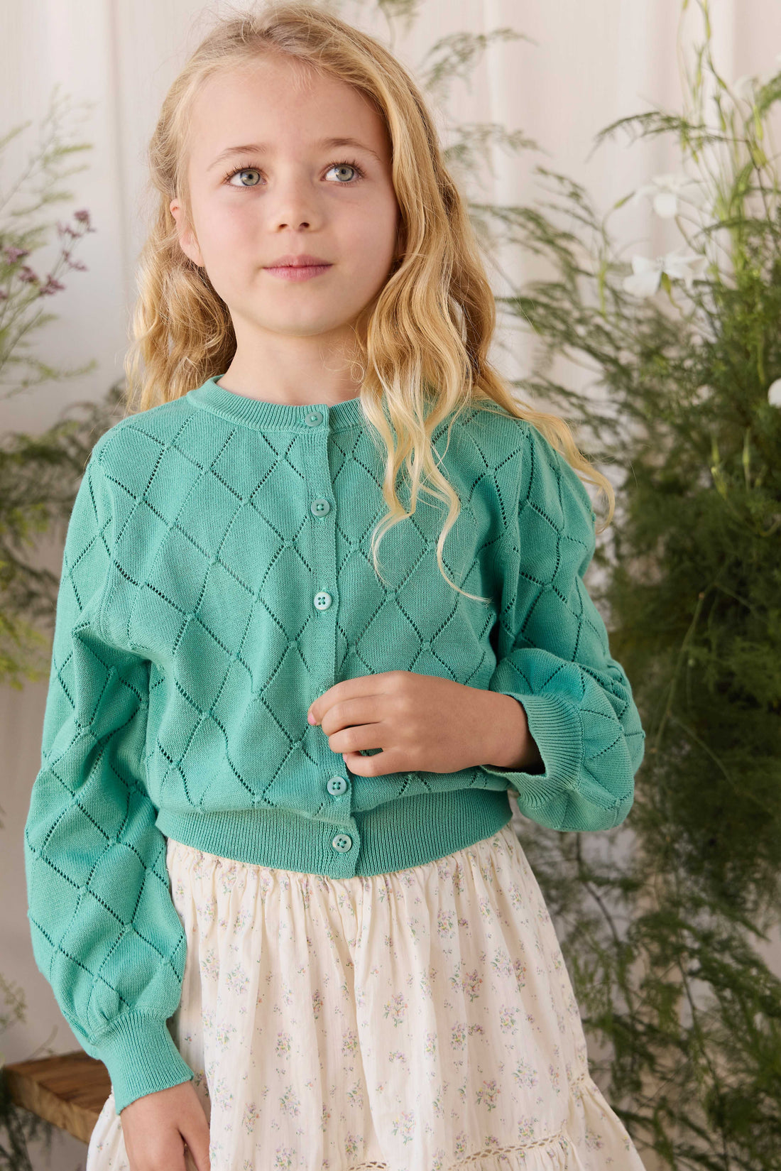 Lilah Cardigan - Lilypad Childrens Cardigan from Jamie Kay USA