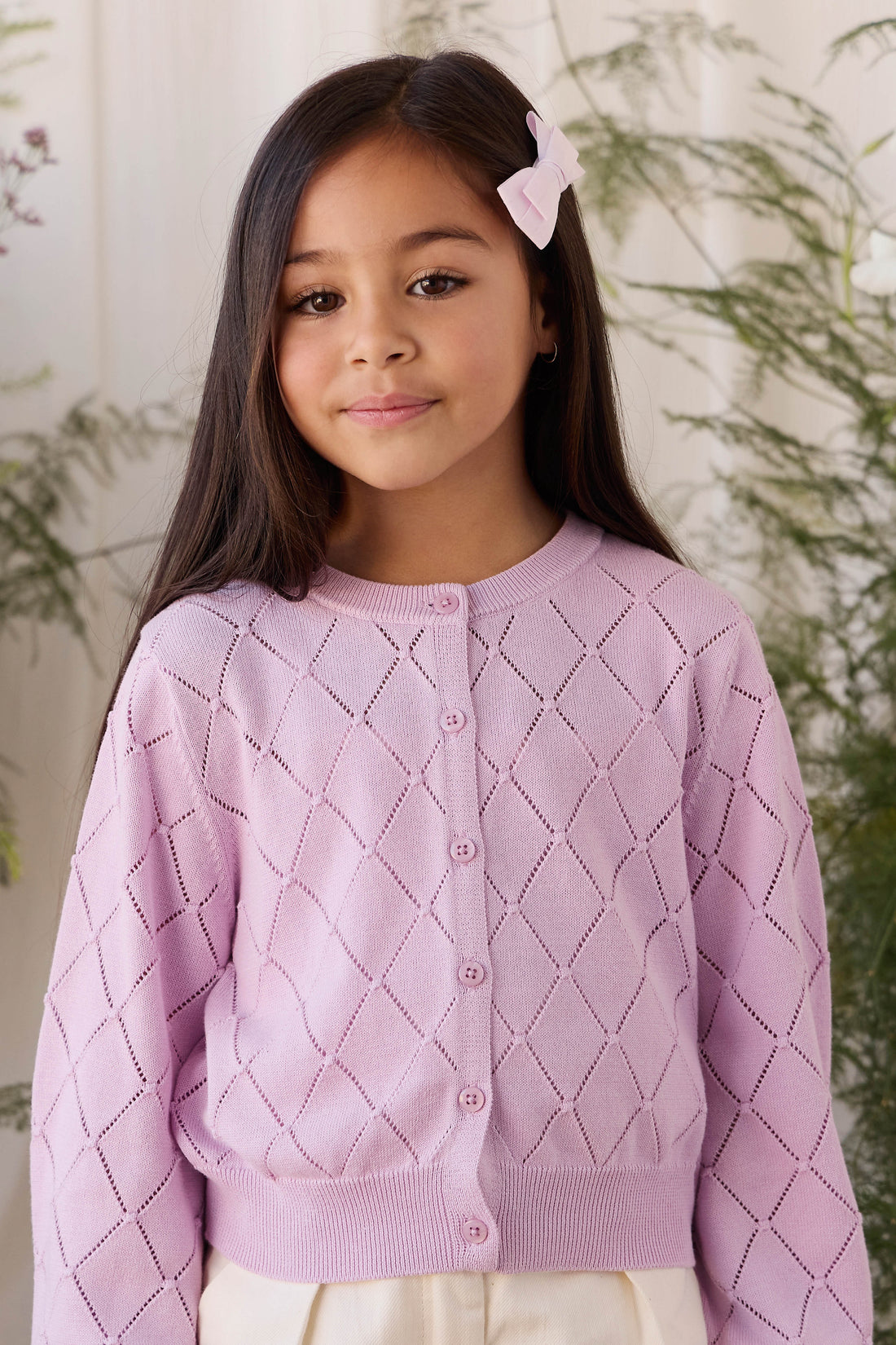 Lilah Cardigan - Orchid Dream Childrens Cardigan from Jamie Kay USA