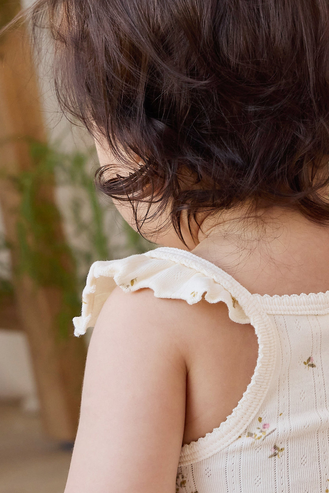 Organic Cotton Pointelle Zoella Bodysuit - Dina Antique Childrens Bodysuit from Jamie Kay USA
