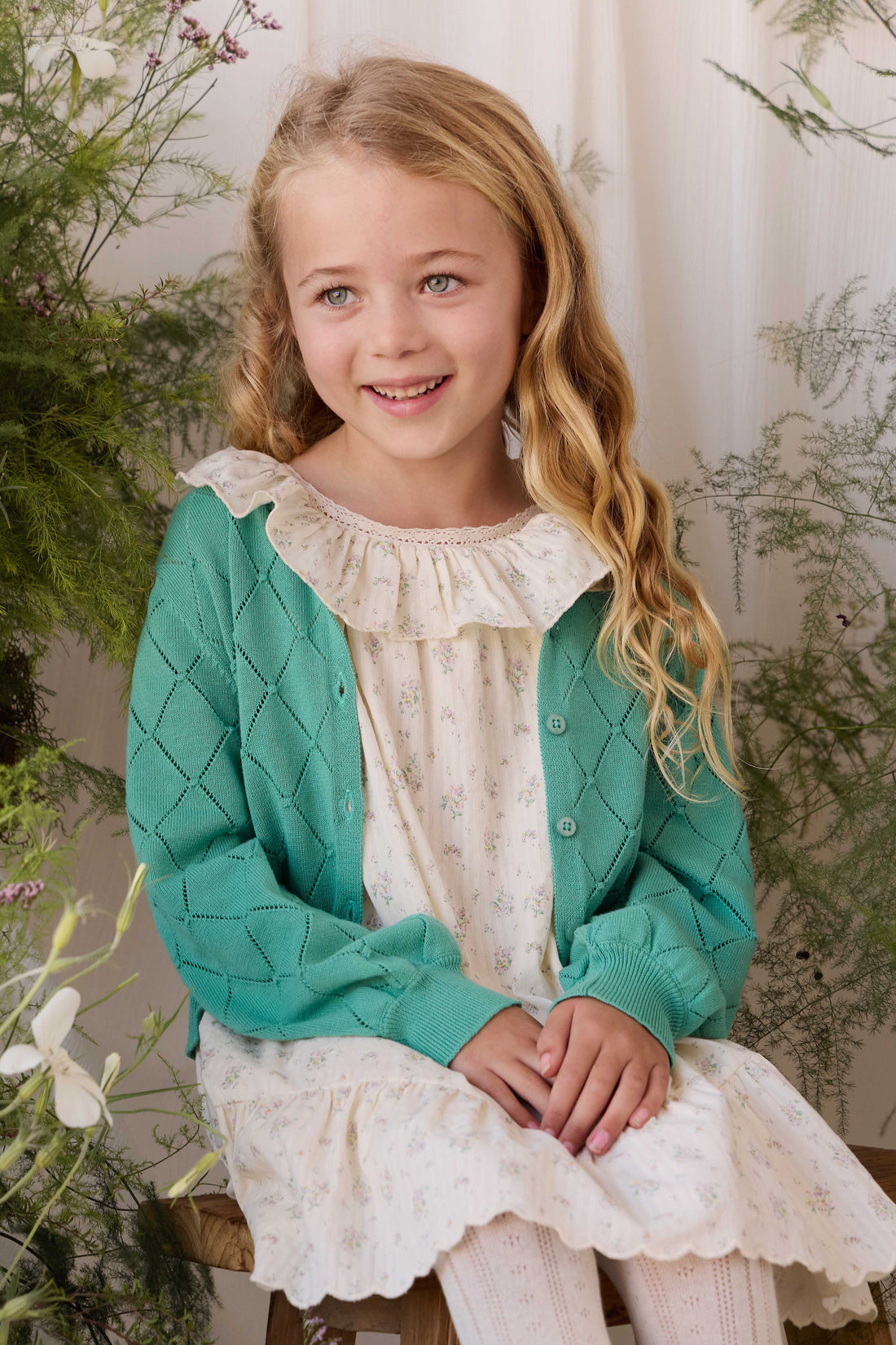 Organic Cotton Cassidy Dress - Justine Orchid Childrens Dress from Jamie Kay USA