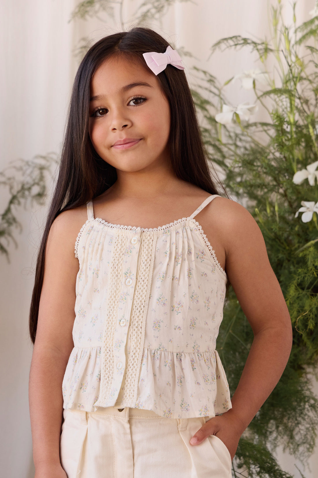 Organic Cotton Miley Top - Justine Orchid Childrens Top from Jamie Kay USA