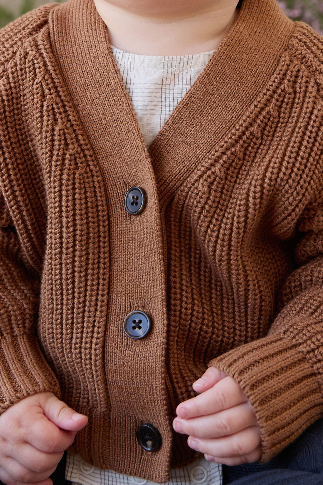 Cooper Knitted Cardigan - Butterscotch Childrens Cardigan from Jamie Kay USA
