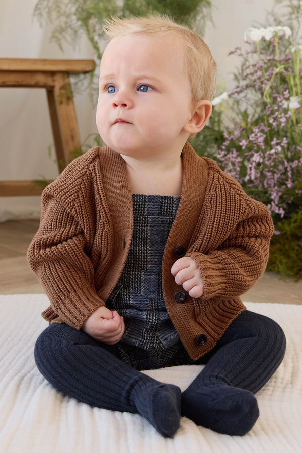 Ira Playsuit - Checked Cotton Childrens Playsuit from Jamie Kay USA