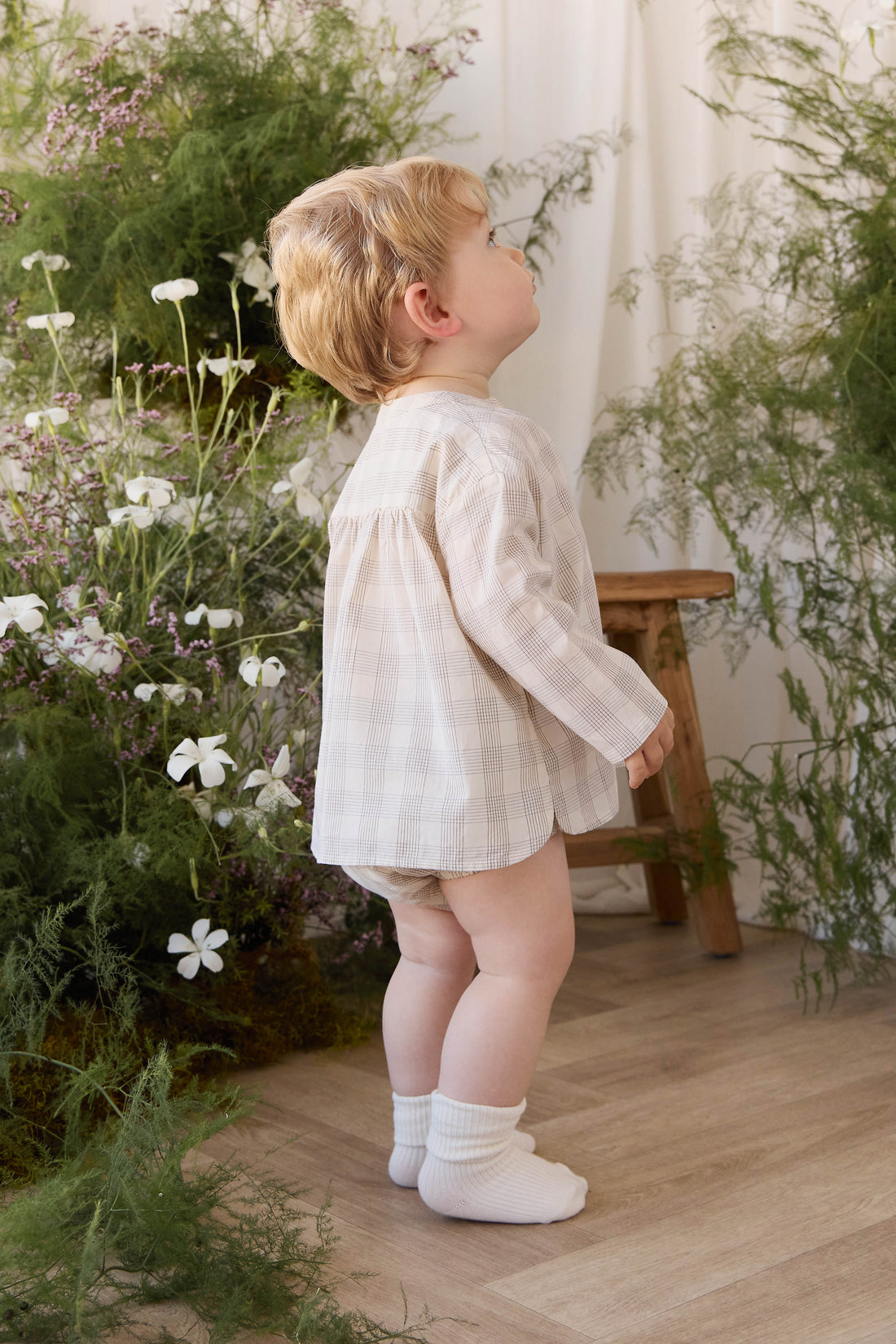 Organic Cotton Eliane Bloomer - Joe Check Natural Childrens Bloomer from Jamie Kay USA