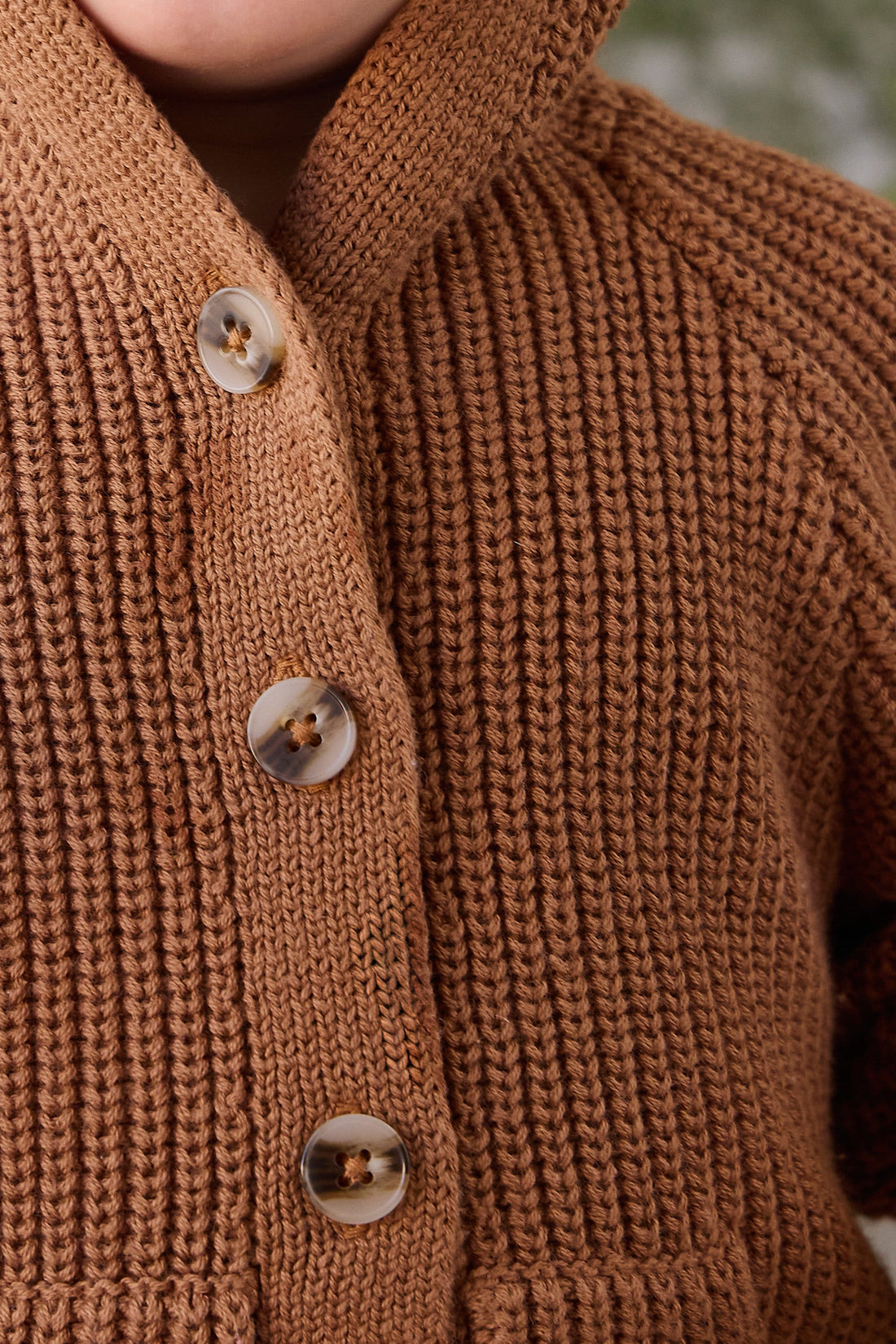 Bear Cardigan - Butterscotch Childrens Cardigan from Jamie Kay USA