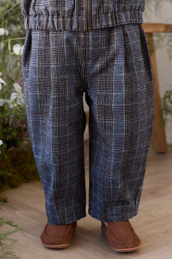 Campbell Pants - Checked Cotton Childrens Pant from Jamie Kay USA