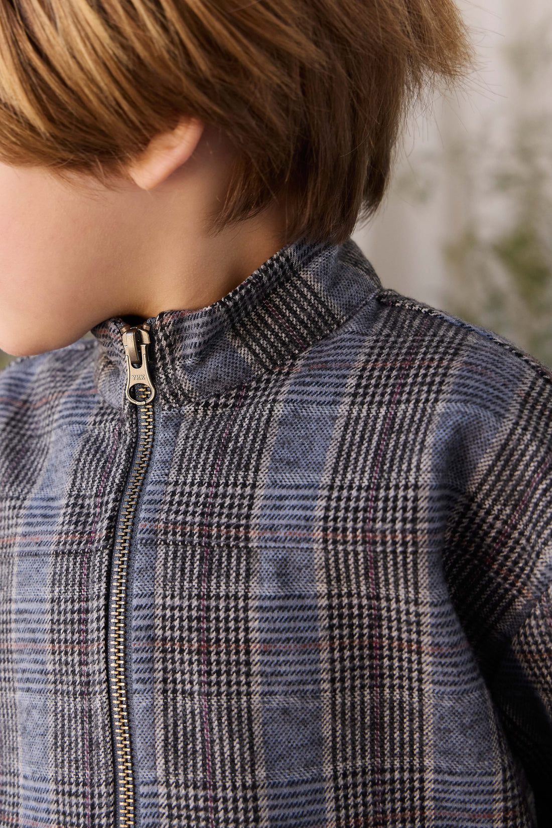 Campbell Jacket - Checked Cotton Childrens Jacket from Jamie Kay USA