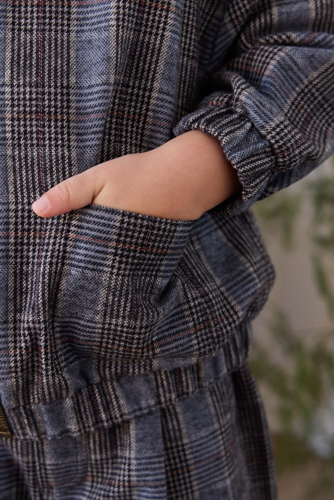 Campbell Jacket - Checked Cotton Childrens Jacket from Jamie Kay USA