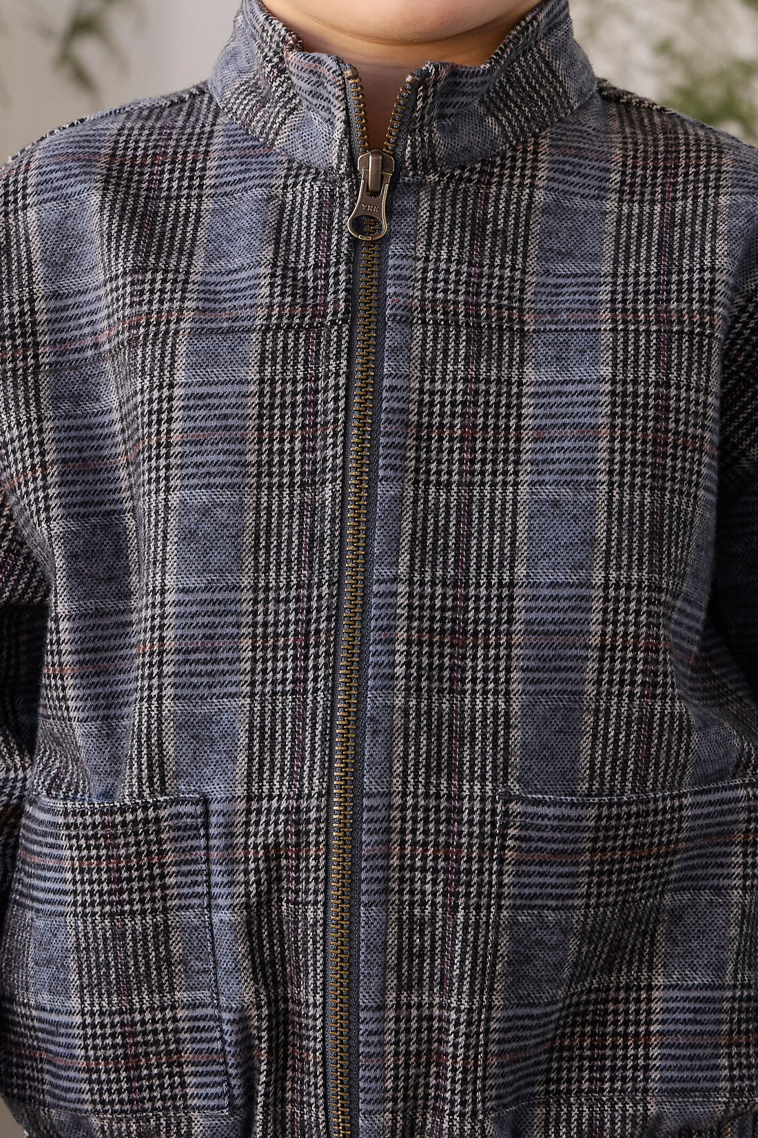 Campbell Jacket - Checked Cotton Childrens Jacket from Jamie Kay USA