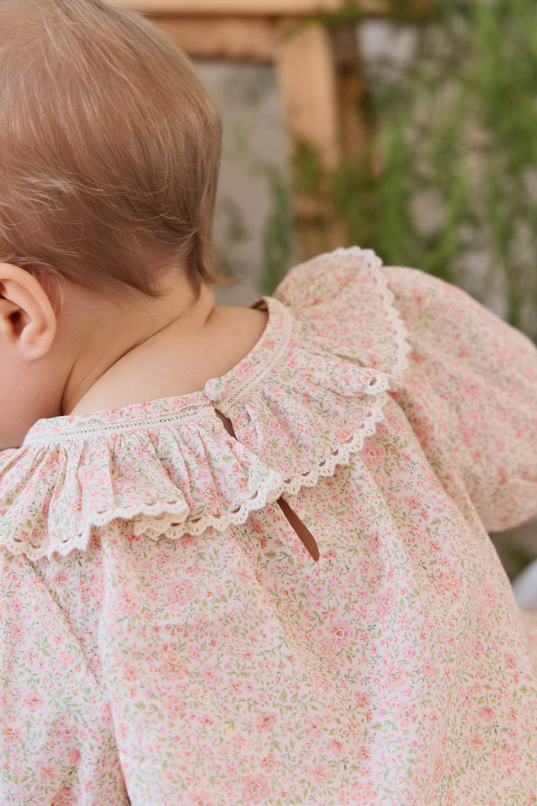 Organic Cotton Misty Top - Flora Pink Childrens Top from Jamie Kay USA