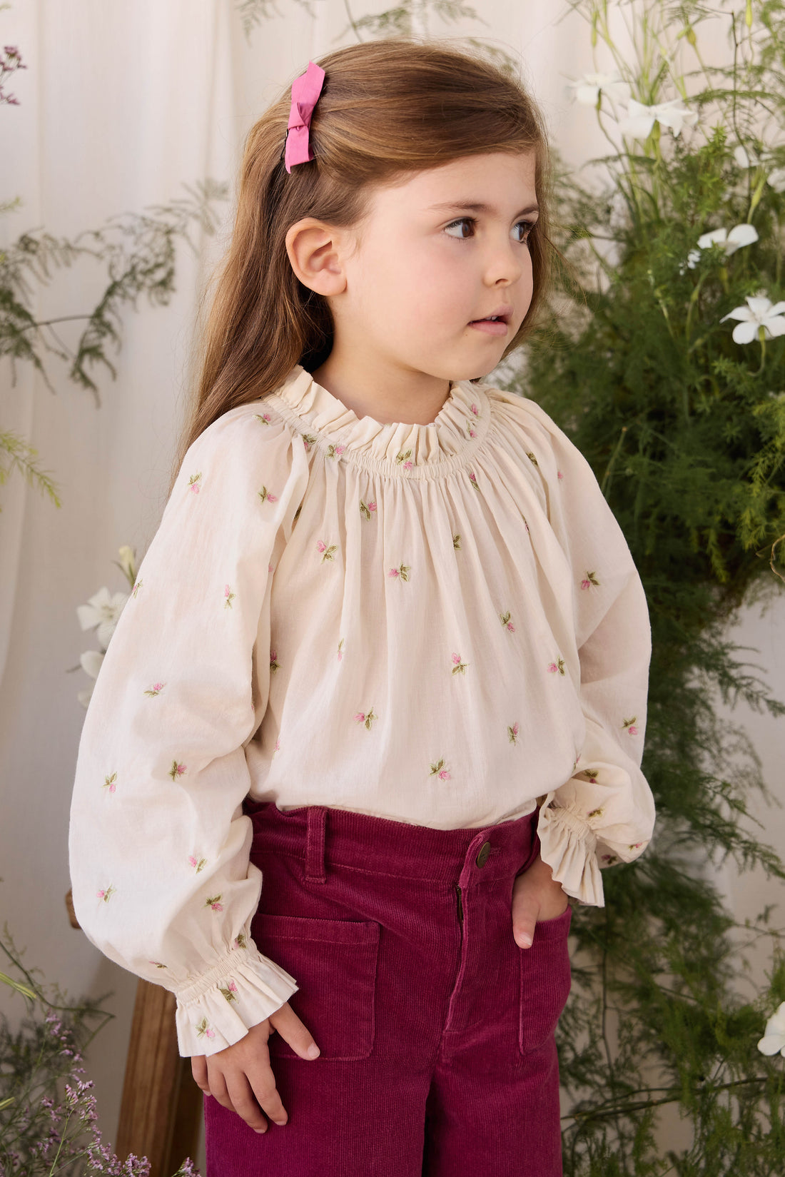 Hartlen 2PK Clip - Rose Petal Childrens Hair Accessories from Jamie Kay USA