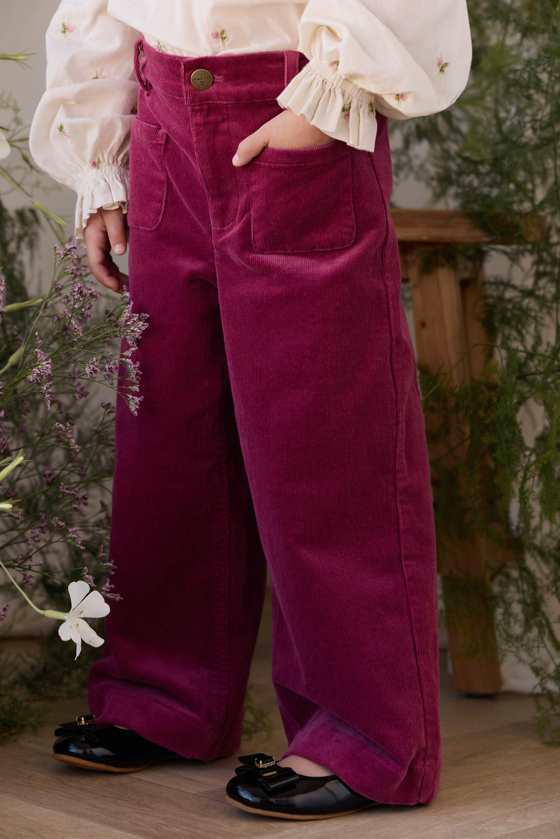 Acacia Pant - Rose Petal Childrens Pant from Jamie Kay USA